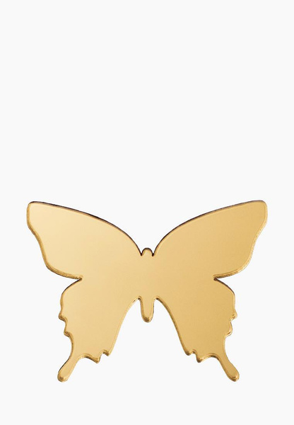 Золотистая брошь в виде бабочки