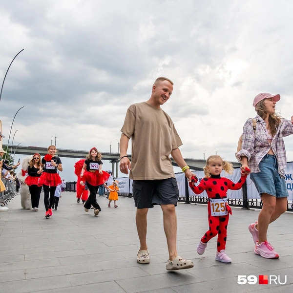 В какой-то момент из-за ветра пришлось идти пешком, бежать было сложновато | Источник: Василина Любимова / 59.RU