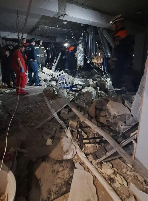 По предварительным данным, случилась утечка газа, а потом взрыв | Источник: Оперативный штаб Краснодарского края 