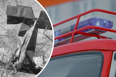 Два человека погибли при падении самолета в Коломне