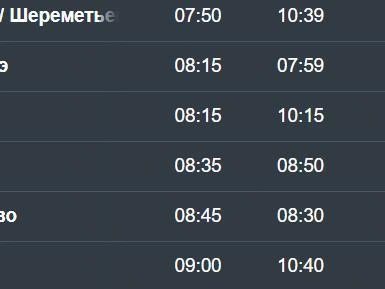 Эти сведения отражены на онлайн-табло аэропорта  | Источник: tolmachevo.ru