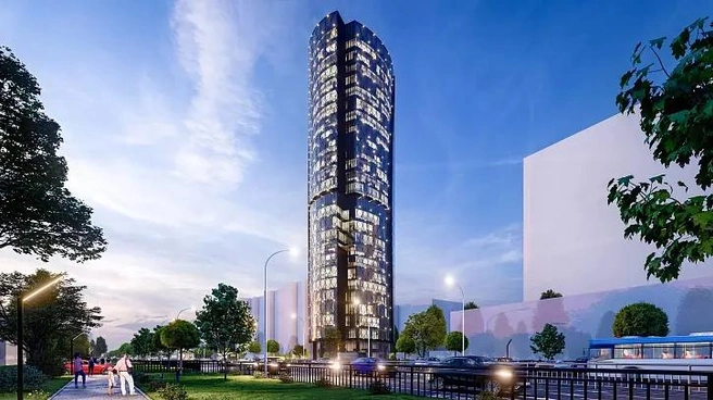 Та самая «свечка» возле автовокзала в проекте застройщика | Источник: rzv.ru