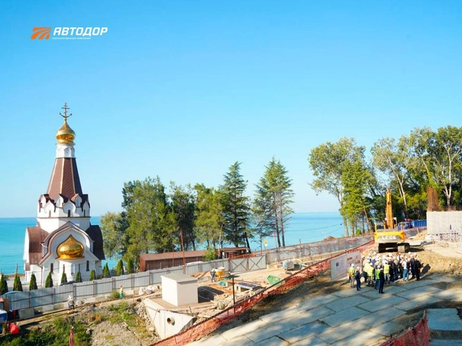В текущем году запланирована заливка бетона в первое пролетное строение одного из мостовых переходов. | Источник: ГК «Автодор» /telegram