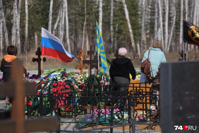 Аллею памяти участников СВО организуют на Ново-Ленинском кладбище | Источник: Дарья Пона / 74.RU