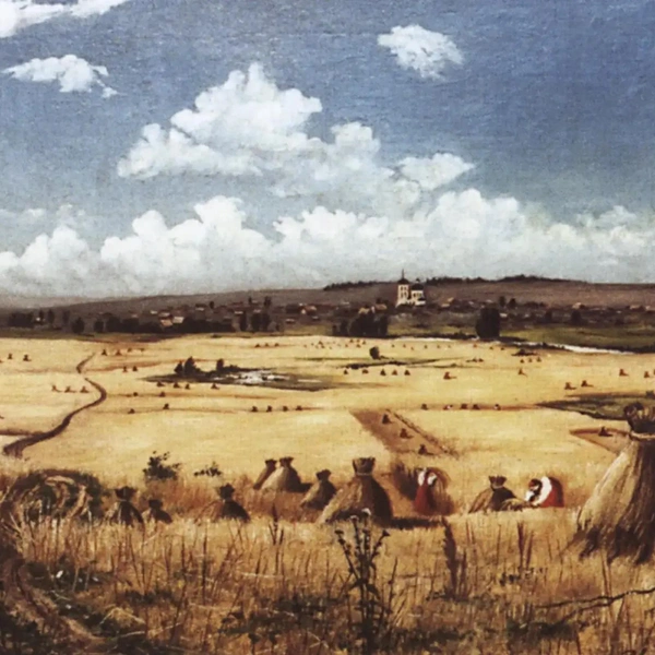 Иван Шишкин «Жатва», 1850&nbsp;— одна их первых работ художника, хранится в его доме в Елабуге | Источник: https://artchive.ru/