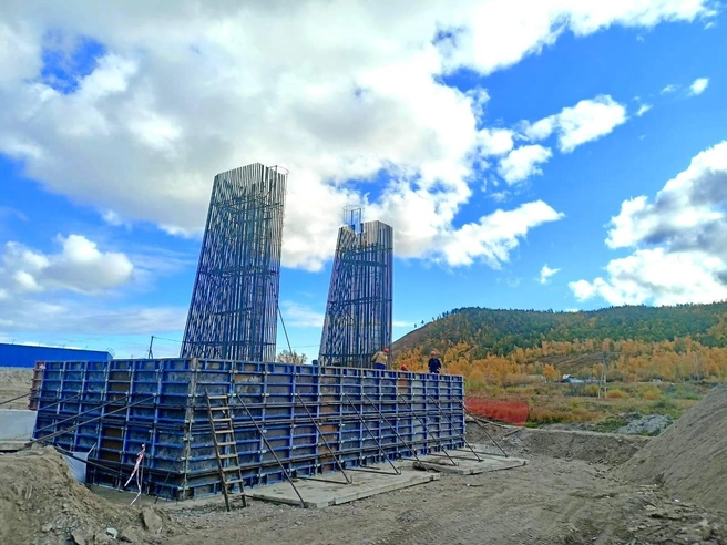 Место строительства моста | Источник: Группа «ВИС» | Российский инфраструктурный холдинг / T.me