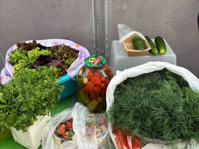 Местные жители отмечают, что тюменская садовая клубника вкуснее привозной. | Источник: Мария Токмакова / 72.RU