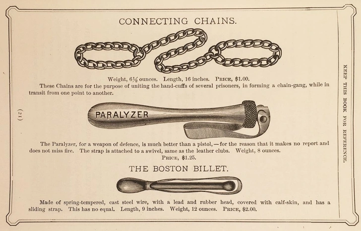 Иллюстрированный каталог полицейского снаряжения 1891 года