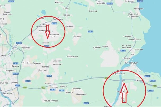 Вместо Всеволожского и Кировского районов предполагается создать одноименные округа в тех же границах | Источник: «Яндекс.Карты»