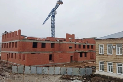 В Земетчино возводят третий этаж нового медкорпуса