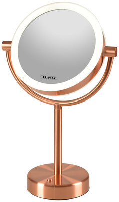 PLANTA зеркало косметическое настольное PLM-1725 Copper с подсветкой