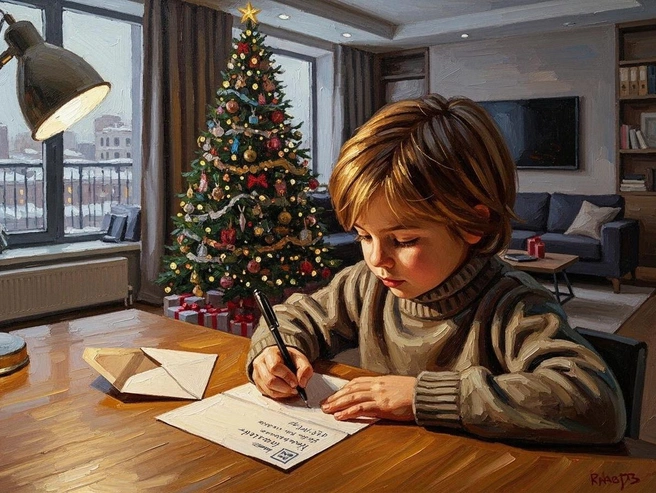 Если ребенок не умеет писать, свое желание он может выразить рисунком или с помощью наклеек. | Источник: Юрий Орлов / Городские медиа