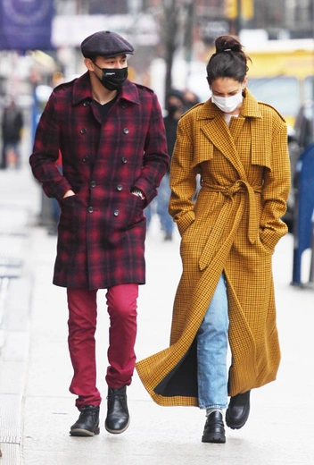 Кэти Холмс и Эмилио Витоло в Нью-Йорке | marieclaire.ru