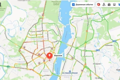 Voronezh Drivers Face 8-Point Traffic Jams After Snowfall