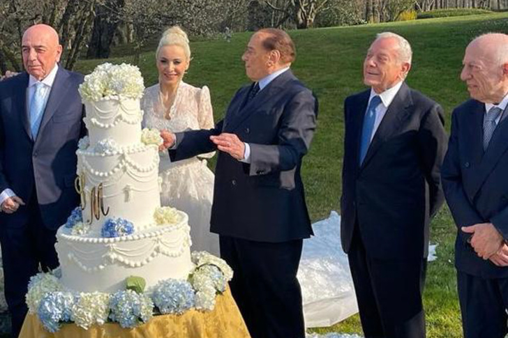 Как прошла роскошная свадьба 85-летнего Берлускони и его 32-летней невесты: видео