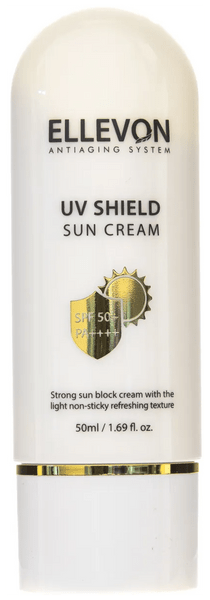 Солнцезащитный крем Ellevon Uv Shield Sun Cream SPF50+ PA++++, 50 мл