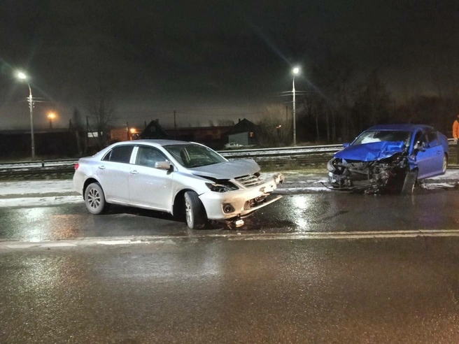 Одна из полос оказалась недоступна для проезда | Источник: ГУ МВД по Архангельской области 