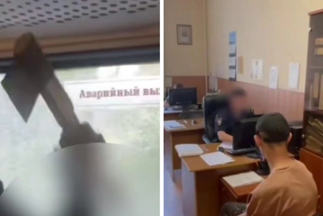 Подростки из Подмосковья разгромили стекла в электричке на Ярославском направлении | Источник: МВД МЕДИА / T.me