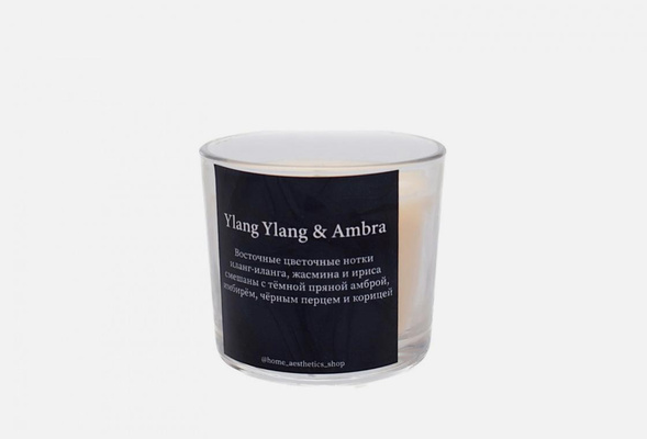 Аромасвеча Home Aesthetics Ylang Ylang & Ambra 