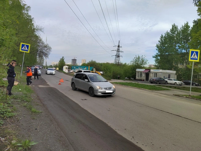ДТП произошло напротив дома на улице Макаренко, 5 | Источник: ГАИ по Новосибирску