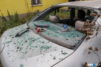 Несколько автомобилей получили повреждения в Городецком районе Нижегородской области | Источник: Наталья Бурухина / NN.RU
