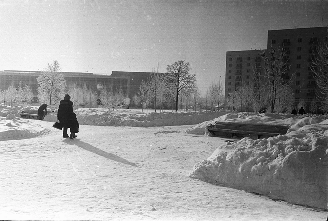 Зимний сквер 950-летия Ярославля, бассейн «Автомобилист»&nbsp;— неузнаваем | Источник: Виктор Латышев / музей Боевой и Трудовой Славы средней школы № 36