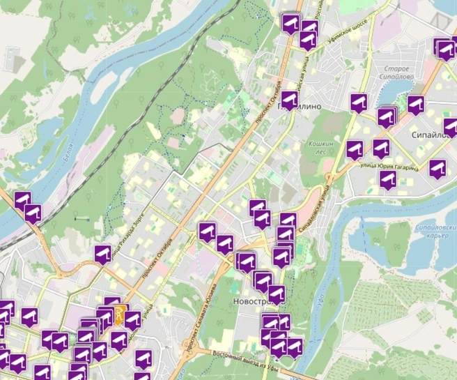 В прошлом году подобных мер не было | Источник: maps.ufanet.ru