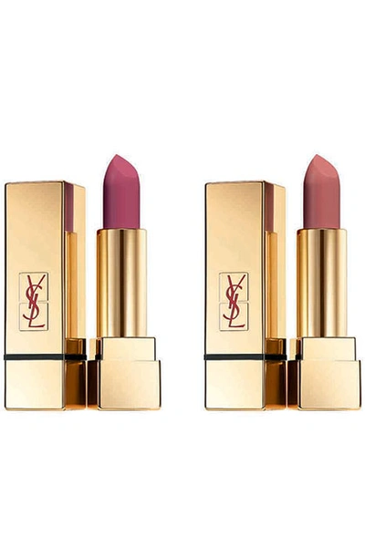 Помады Rouge Pur Couture The Mats, № 207 и № 210, YSL | Источник: Архивы пресс-служб