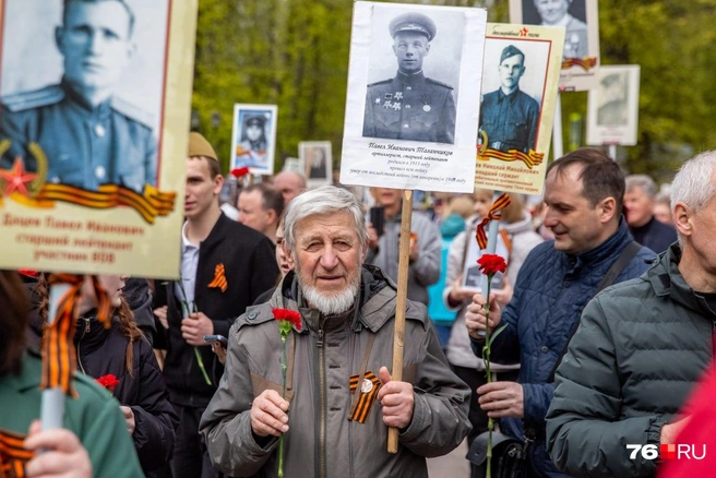 Акция — один из способов отдать дать уважения защитникам Отечества | Источник: Кирилл Поверинов / 76.RU