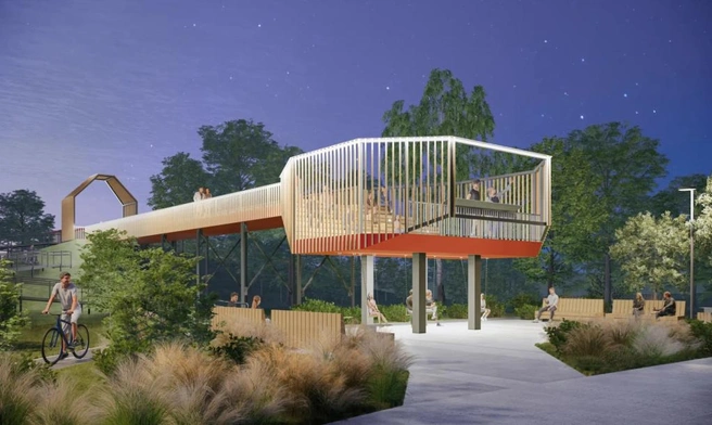 Со стороны пирс будет смотреться так | Источник: Проект Isaev Architects