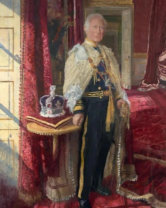Портрет короля Карла III кисти художника Питера Кухфельда | Источник: Социальные сети