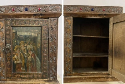 В Казани продают расписную аптечку XIX века