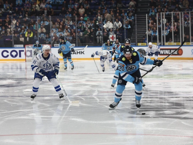 На старте второго периода инициатива принадлежала «Динамо». | Источник: Александр Ощепков / NGS.RU