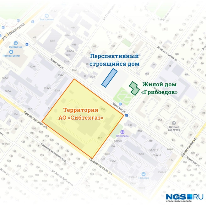 До нужной трубы теплосетей от новостройки — всего сотня метров и долгие недели переговоров | Источник: Юрий Орлов