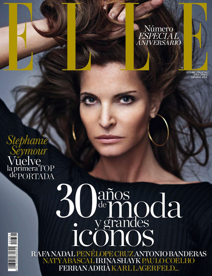 Лучшие обложки ELLE со Стефани Сеймур (фото 14)