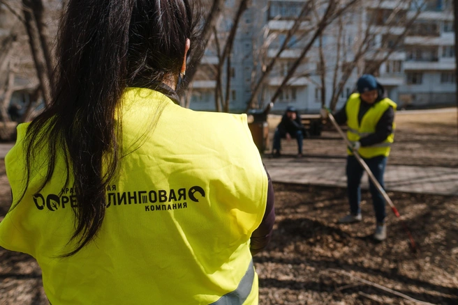 Традиционно региональный левобережный оператор участвовал во всех весенних субботниках и экологических акциях | Источник: «Красноярская рециклинговая компания»