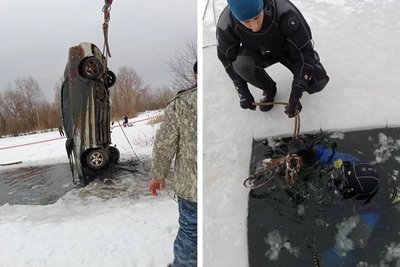 Автомобиль с телом извлекли из новосибирского озера спустя 13 лет