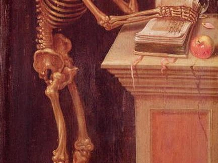 Ганс Гольбейн Младший. «Тщеславие» (Vanitas), 1543. Масло, панель. Частное собрание. | Источник: Ганс Гольбейн Младший
