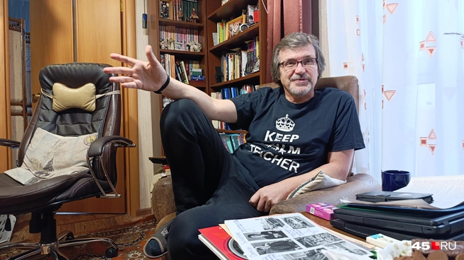 Для своих учеников Вадим Мазняк придумывает действительно нетривиальные задания | Источник: Надежда Тихомирова / 45.RU