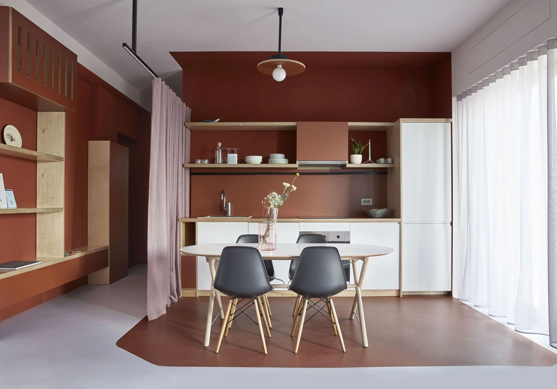 Квартира 75 м² в терракотовой гамме в Милане (фото 0) | Источник: САРА МАГНИ