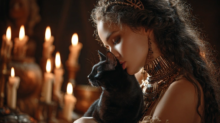 Разбираем ритуал «как вызвать египетского кота»: откуда он появился и правда ли может исполнить ваши желания | Источник: Midjourney