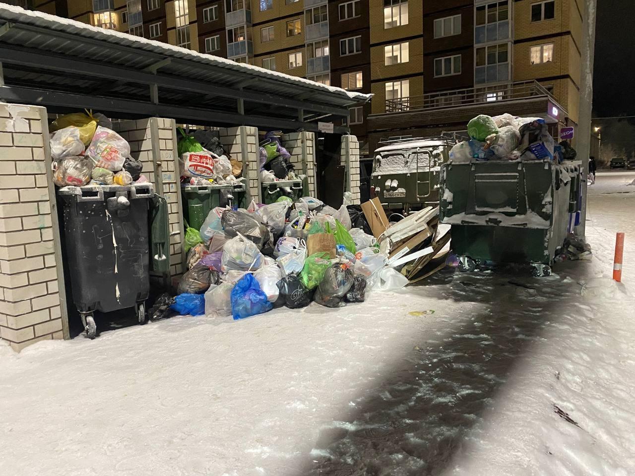 В Архангельске начали вывозить мусор с улиц города, но не весь: смотрите «до» и «после»