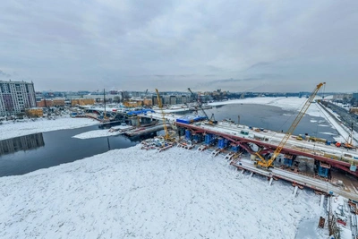 На Большом Смоленском мосту завершен важный этап