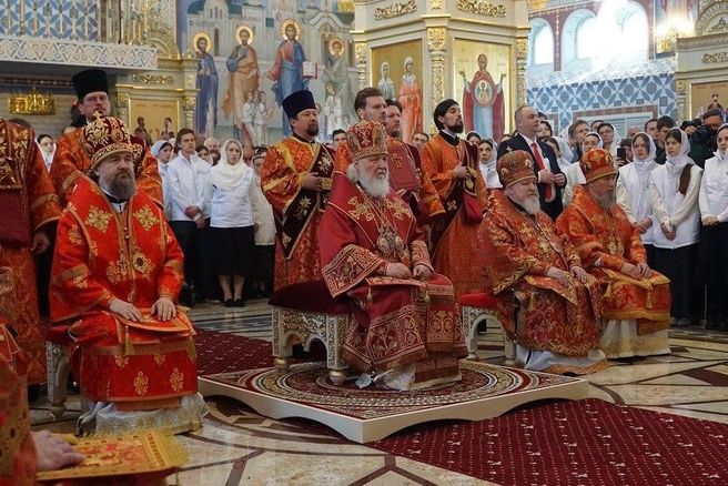 Богослужение прошло в новом храме Рождества Христова в Динской  | Источник: Кубанская митрополия 