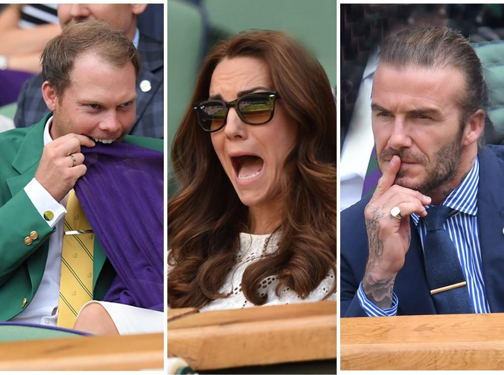 И смех, и слезы: звезды на трибунах Уимблдона глазами фотографов | marieclaire.ru