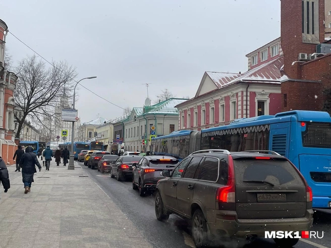 Пробки в Москве — восемь баллов | Источник: Вера Борисова / MSK1.RU