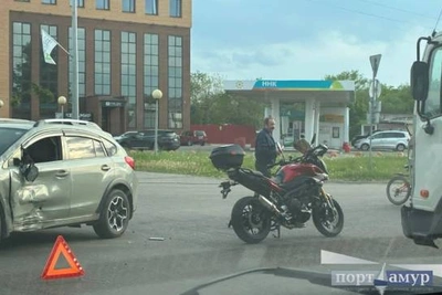 Мотоциклист пострадал в аварии на Калинина