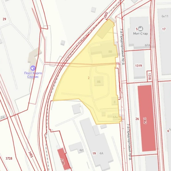 Коммунально-производственный комплекс «Предпортовый» | Источник: публичная кадастровая карта