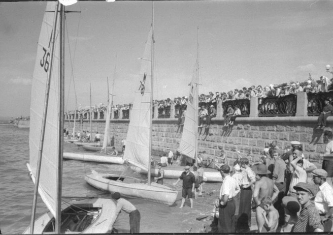 Парусная регата 1957 года | Источник: фотофонды Самарского областного госархива социально-политической истории и Центрального госархива Самарской области