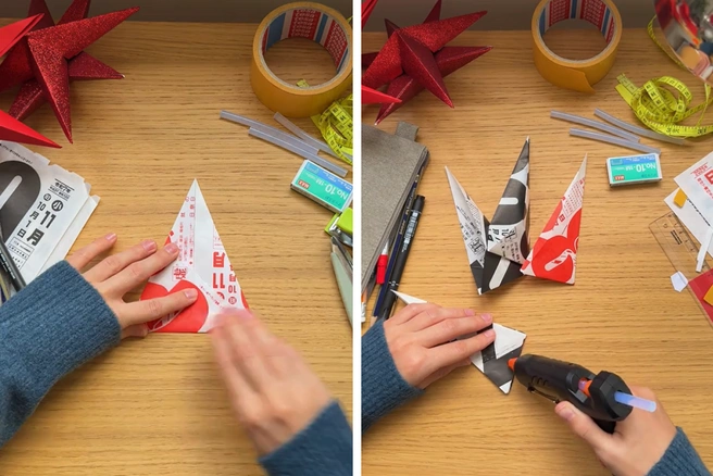 Звезда из бумаги не требует большого мастерства | Источник: dashikame / TikTok
